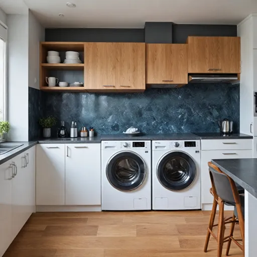 Intégrer un lave-linge encastrable : conseils pratiques pour votre plan de travail de cuisine