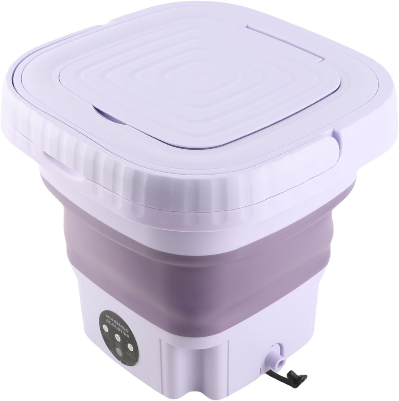 Machine à Laver Portable, Mini Laveuse Pliable de Grande capacité de 11 L, Nettoyage en Profondeur pour Sous-Vêtements, Chaussettes, Vêtements de bébé, Serviettes, pour Prise UE