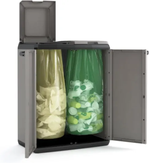 Poubelles de tri BASIC 68x39x85 Gris