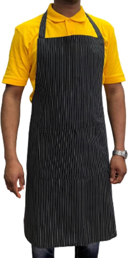 Tablier de cuisinier, unisexe, durable, confortable avec poche avant, lavable pour cuisine, bar, restaurant, boucher et restauration Riga