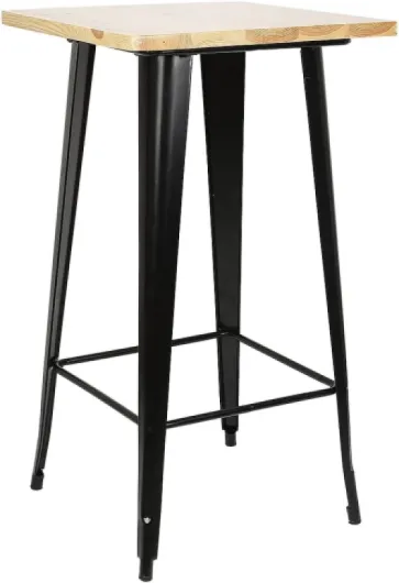 Table de bar, table haute, tables de salle à manger, tables basses, table de jardin, table de bistrot, table de cuisine, style industriel nordique, pied de fer (bois)