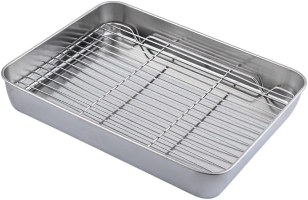 Plaque de Cuisson Japonaise en Acier Inoxydable Profonde Antiadhésive pour Barbecue Ustensiles Cuisine pour Pâtisserie et Cuisson Multifuntionnelle