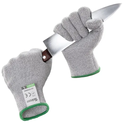 Paire de Gants Anti Coupure - Protection de Niveau 5 - Protection Contre les Coupures du Quotidien (cuisine, bricolage) - Taille XL XL 1 paire - Protection anti-coupure niveau E