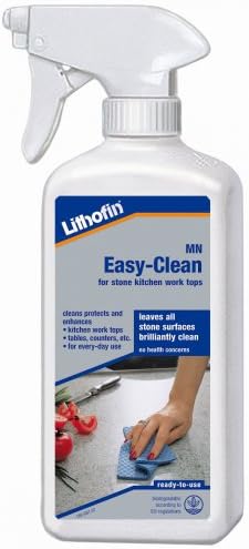 Lithofin Mn Easy-Clean Spray 500 ml - Nettoyant plan de travail marbre, granit, pierre