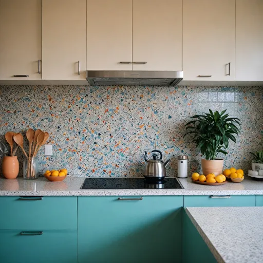 Le charme du plan de travail terrazzo dans la cuisine