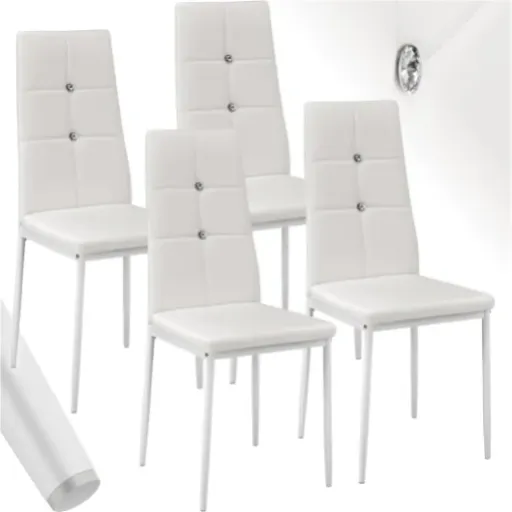 Test TecTake Lot de 4 chaises de salle à manger : des chaises pas chères qui font le job (avec quelques limites)