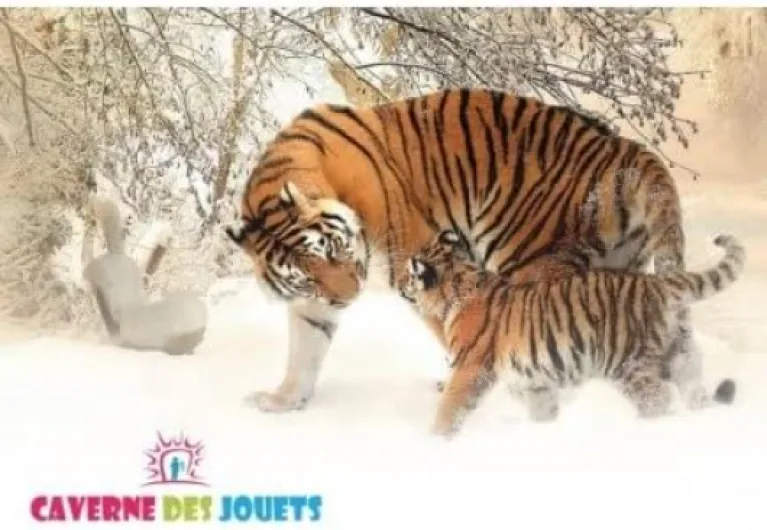 Jeu de société Scrabble Junior Nouvelle Version Francaise - Jeu de Plateau et Lettres - Mots croises - Set Jeu Enfant + 1 Carte Tigre