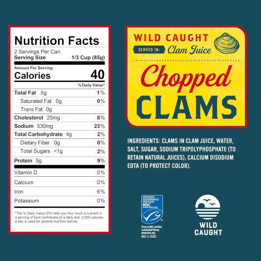 Snow's, Chopped, Clams in Clam Juiice, 6.5oz Can (Pack of 6) by Bumblebee