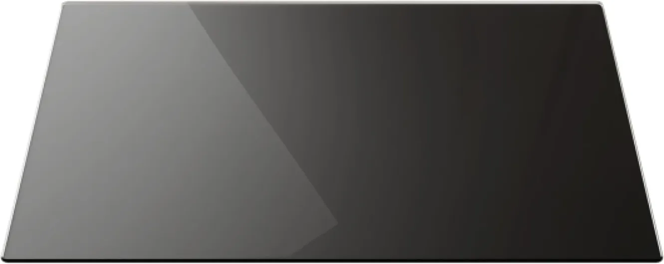 Plaque de Protection en Verre Trempé Universel et Multifonction 60x52cm avec Style Noir Sombre, Planche à Découper, Plateau en Verre 52L x 60l cm Noir Sombre