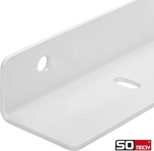 SOTECH Equerre d'appui 400 mm blanc incl - vis de fixation et chevilles Equerre de montage Equerre de montage mural pour plans de travail 1 x Équerre d'appui L : 40 cm