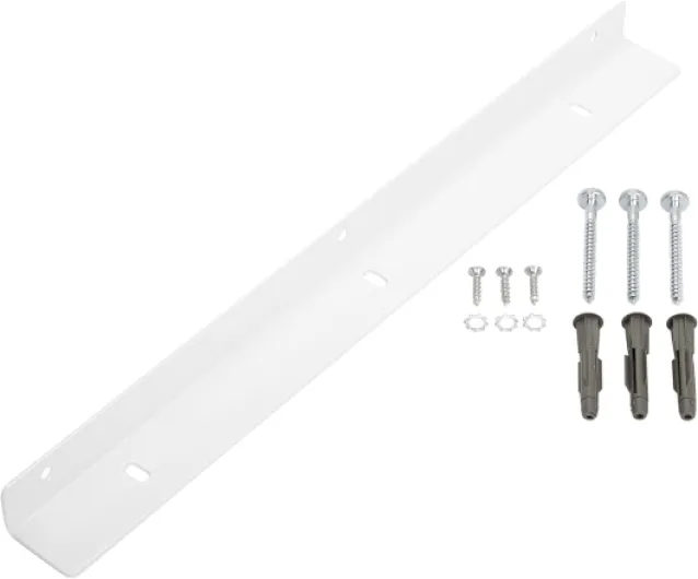 SOTECH 2 pièces équerre de support 400 mm blanc avec matériel de montage équerre de montage équerre en acier fixation murale pour plan de travail 2 400 mm