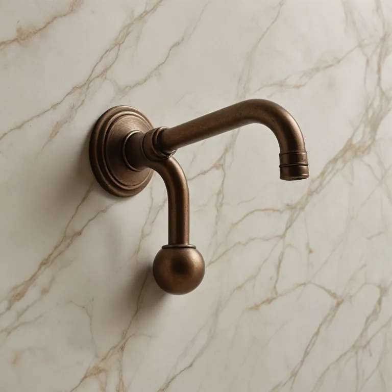 Poignée bronze et plan de travail de cuisine : l’alliance du détail et de la matière