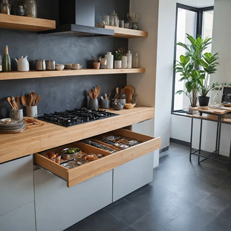 Séparation de tiroirs de cuisine : organiser chaque centimètre avec élégance