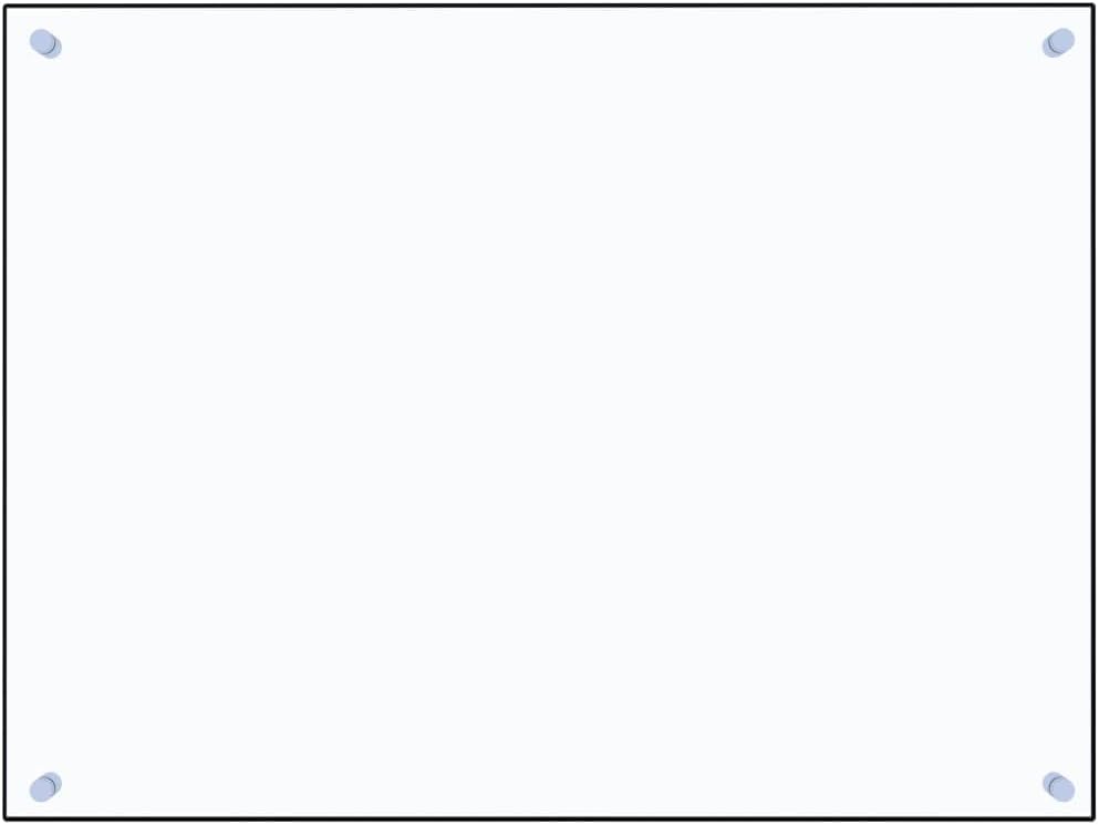 Crédence de Cuisine, Transparent, 80x60 cm, Verre Trempé, Résistant à la Chaleur et aux Rayures, Panneau Mural, Protection Anti-Éclaboussures, Facile à Nettoyer, Décoration Cuisine 80 x 60 x 0.6 cm Transparent