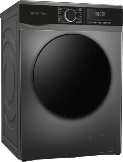 Lave-linge frontal GEDTECH GLL121400DG - 12 Kg - 1400 tr/mn - 16 programmes - Eco - Intensif - Rapide – Très Faible conso - Classe A-20% (Dark Grey, 12 Kg) Dark Grey 12 Kg