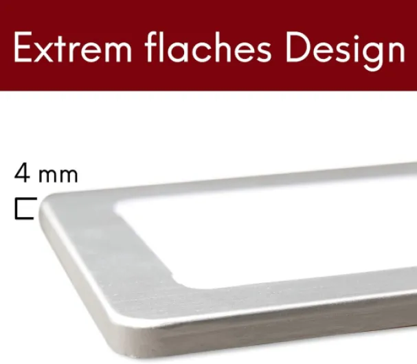 Kalb - Lot de 4 spots LED encastrables - 5 W - Très plats - Avec fonction variateur tactile - Blanc neutre Lot de 4 - Blanc Neutre