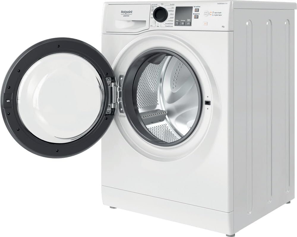 NS 827 WB FR Lave-linge Hublot Posable - Capacité 8kg - Essorage 1200 tr/min - Technologie Vapeur et Moteur Induction - H 85 x L 60 x P 61 cm - Classe Énergétique A -10% - Blanc