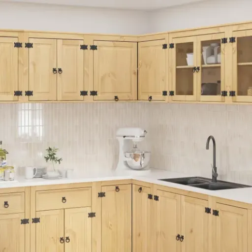 Test Tomostar Meuble d'angle Haut de Cuisine : du pin massif qui fait le job sans chichi