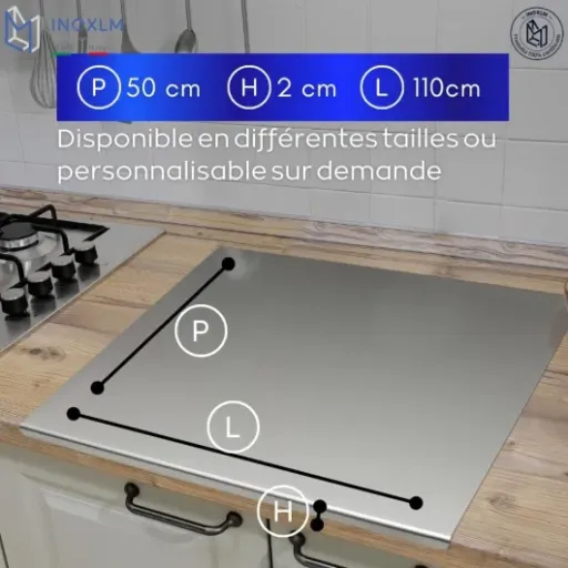 Test INOXLM Plaque Inox Cuisine 110x50 : le gros plateau inox qui protège ton plan de travail et simplifie le pétrissage