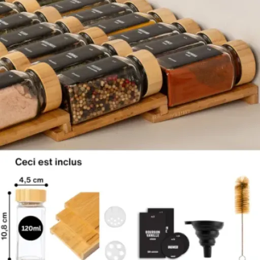 Test Deco haus Range épices tiroir (lot de 24) : enfin un tiroir qui ressemble à quelque chose