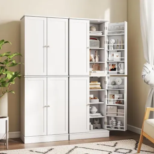 Test KOMFOTTEU Buffet de Cuisine colonne : beaucoup de rangements dans un petit espace