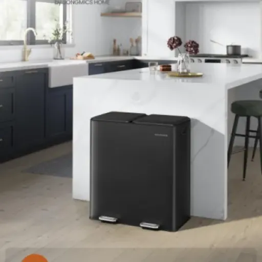 Test SONGMICS LTB743B02 : la poubelle double qui simplifie (un peu) le tri au quotidien
