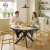 Test HOMCOM Table à Manger Pliante : la ronde pratique pour petits espaces (sans chichis)