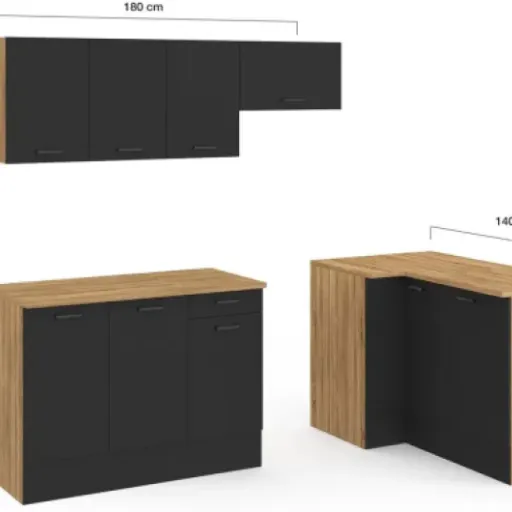 Test IDMarket Cuisine d'angle 400 cm Subtil : pas chère, jolie de loin, mais faut pas être trop exigeant