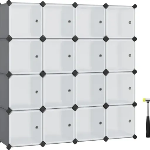 Test SONGMICS 16 cubes : le meuble en plastique qui met un peu d’ordre sans ruiner le budget