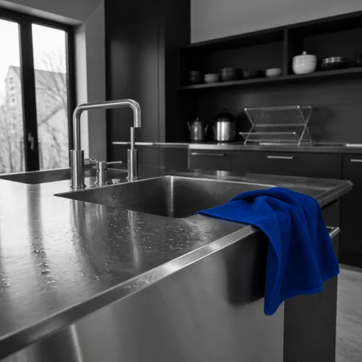 Plan de travail en inox pour cuisine domestique : avantages, défauts et entretien réel