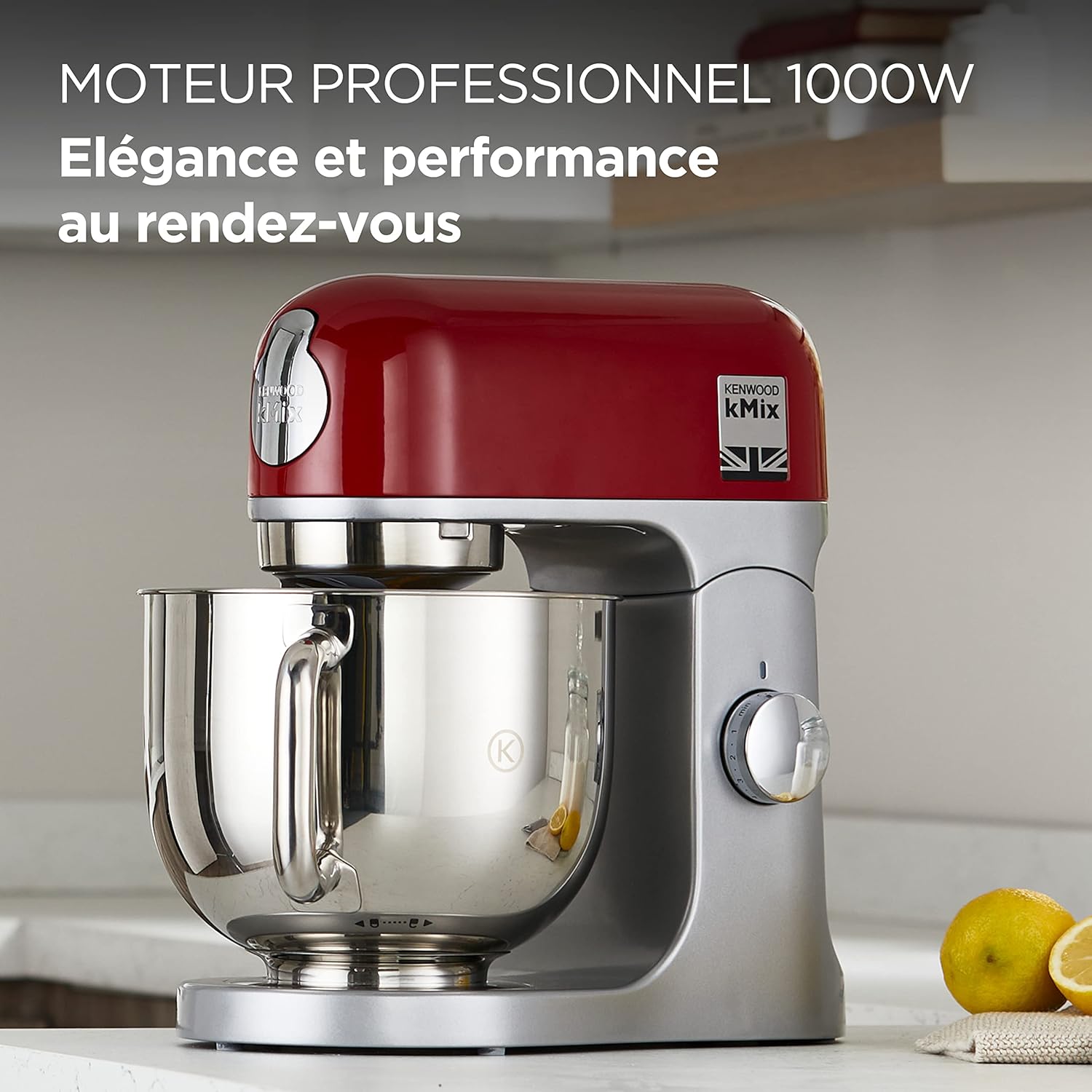 Robot pâtissier KENWOOD KMX750RD - Rouge - 1000 W - 5 L Rouge Unique