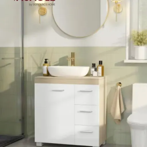 Test VASAGLE Meuble sous Lavabo 60 cm : le petit meuble qui met enfin de l’ordre autour du lavabo
