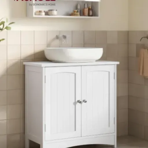 Test VASAGLE Meuble sous Lavabo BBC100WH01 : le petit meuble qui met un peu d’ordre sous l’évier