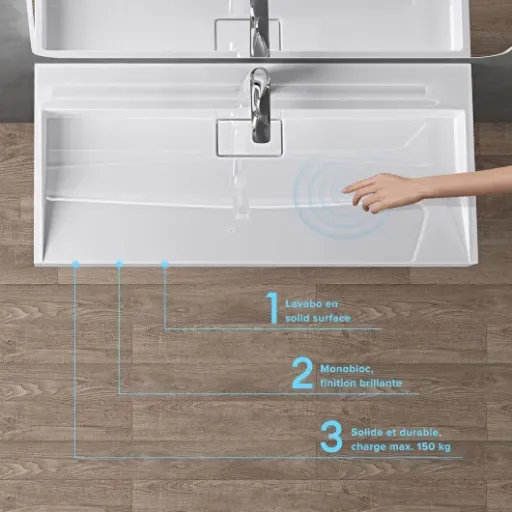 Test doporro Colossum19 90 cm : un grand lavabo moderne qui fait le job sans chichi