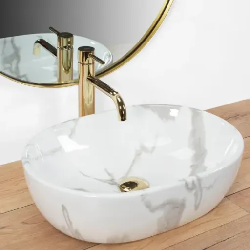 Test Rea Amelia Marmo Shiny : la petite vasque imitation marbre qui fait le job sans ruiner le budget