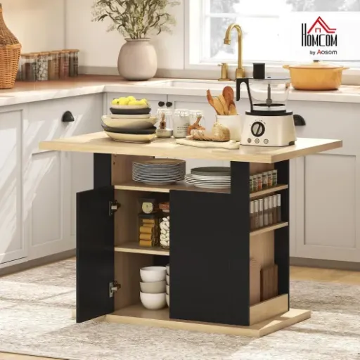 Test HOMCOM Îlot Central Cuisine 110 x 70 : le petit îlot pas cher qui fait le job (avec quelques limites)