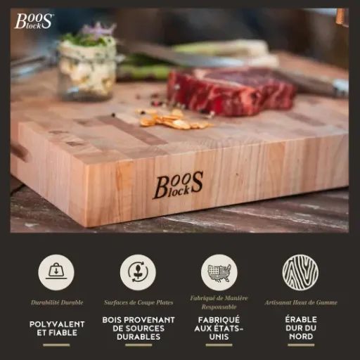 Test Boos Block Billot de Boucher John Boos : la planche en érable qui pèse son poids (et demande un peu de boulot)