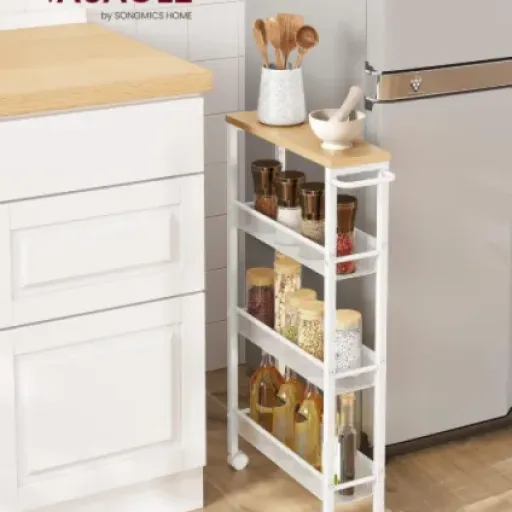 Test VASAGLE Desserte 4 niveaux : le chariot fin qui sauve les recoins de la cuisine