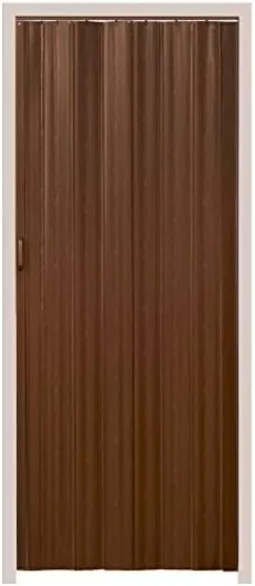 ® Porte accordéon interieur 80x203 cm PVC Recoupable Porte coulissante interieur Porte intérieure Porte coulissante pliante Porte de placard coulissante pour Chambre, salle de bain, dressing Teck - No - 401506