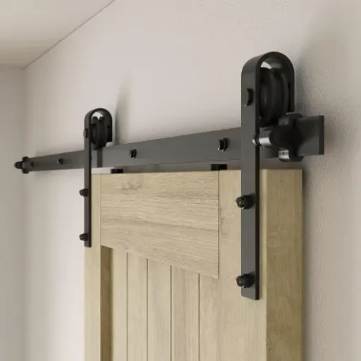 Test CCJH 5FT/152cm : le kit de porte coulissante qui fait le job sans se ruiner