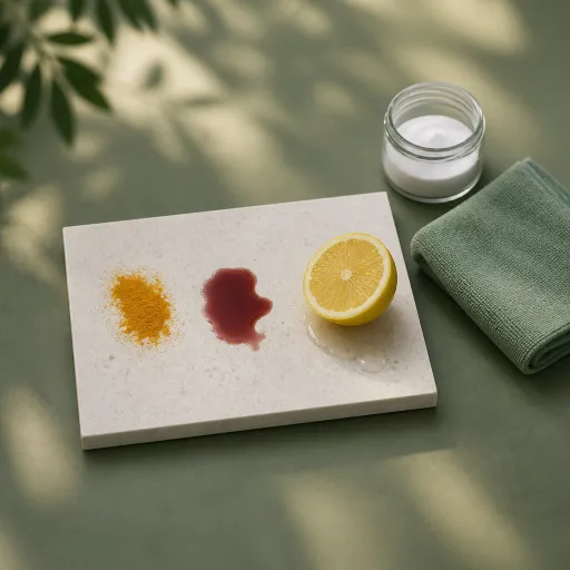 Taches de curcuma, vin rouge et citron : le protocole de sauvetage matériau par matériau