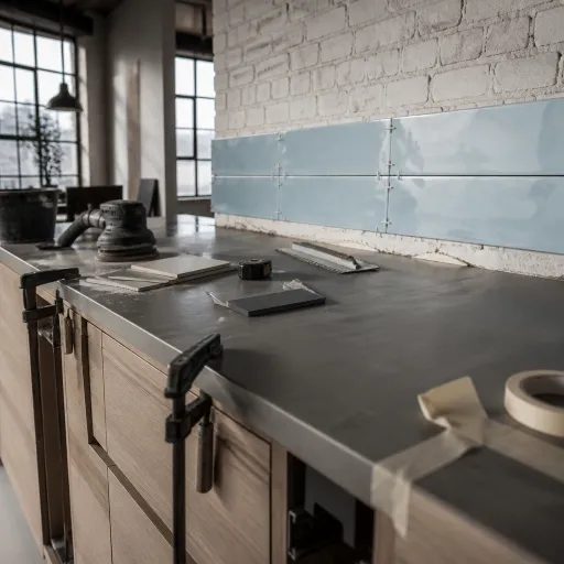 Une cuisine style loft new yorkais : plans de travail et matières pour un caractère urbain